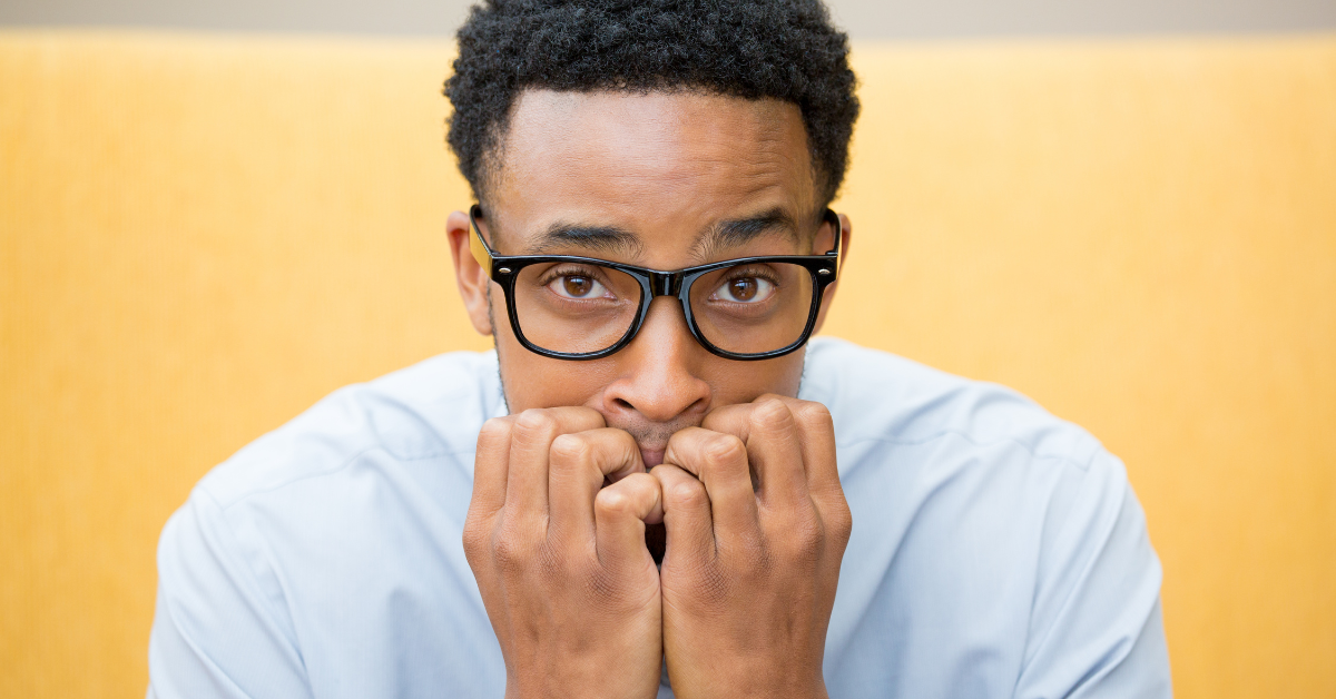 anxious man